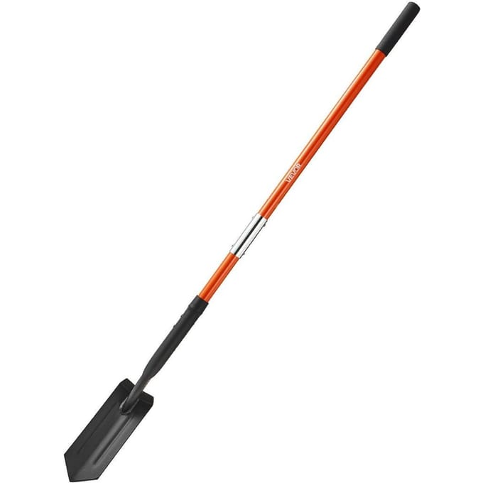 Loopgraafschep, 10,4 cm Blad Heavy-Duty Loopgraafschep, Smalle Schop Loopgraafgraver met Glasvezel Handvat en Antislipgreep, voor Tuinieren, Graven