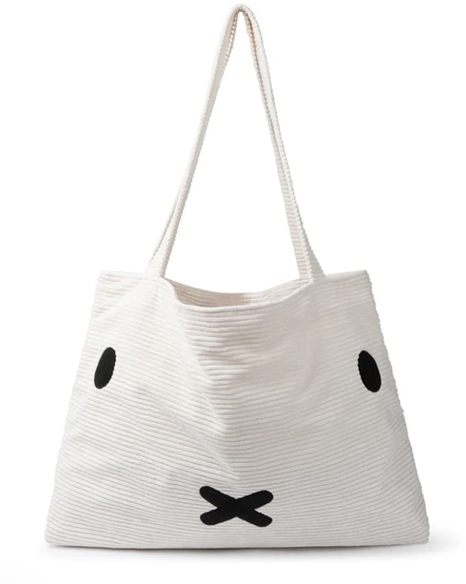 Nijntje - Miffy - Teddy - Shopping - Bag - Corduroy - Cream - 60cm