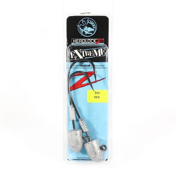 Tackle Tactics TT Headlockz Extreme Jig Head 2 oz 10/0 2/verpakking (3917)
