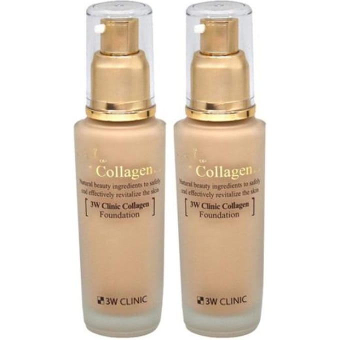3W CLINIC Collagen Foundation 50ml (2 Options) #No.23 x 1pcs beige