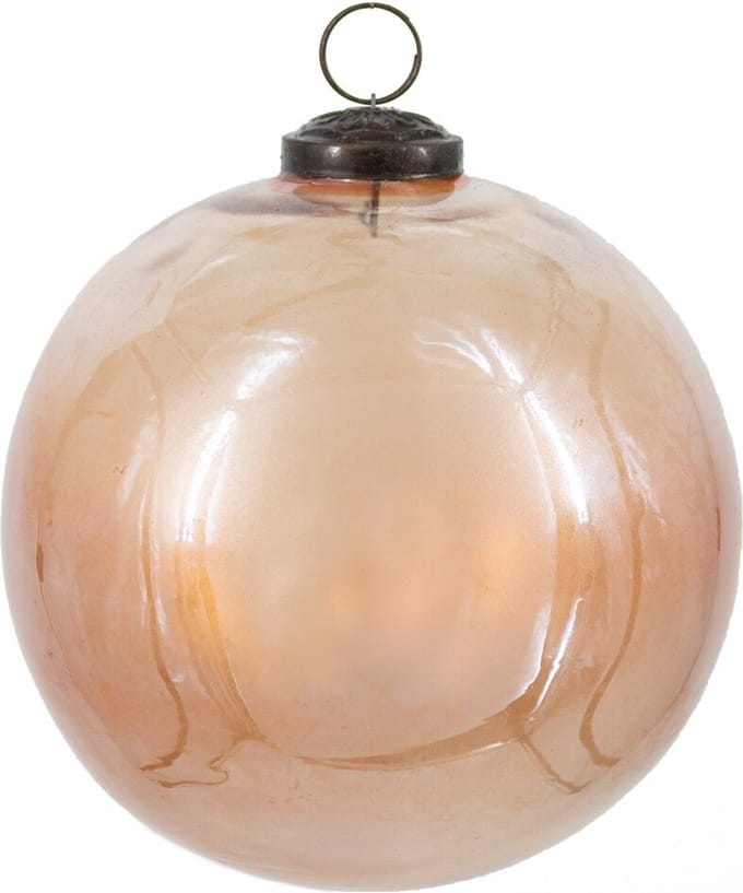HomeBound by KY | Kerstbal glas roze | Kerstbal