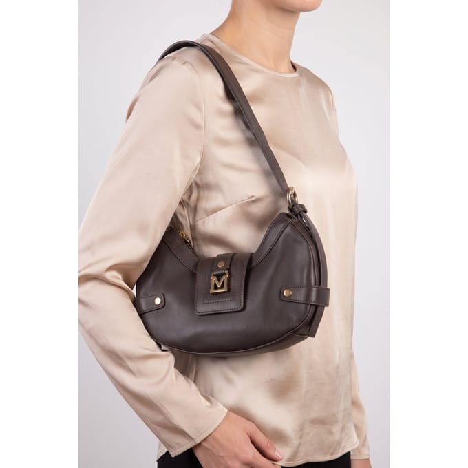 GUESS  90s Mini Hobo Chocolate Brownie Maat: OS | Handtassen Outlet | Dames | Bruin