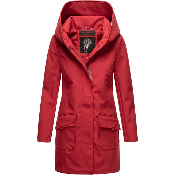Marikoo dames softshelljas – Mayleen, waterafstotend met capuchon
