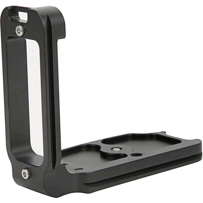 Aluminiumlegering Horizontaal Verticale Opname L-vormige Snelontgrendelingsplaat Beugel Handgreep voor Nikon black
