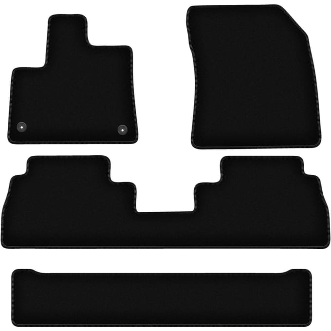 BASIC zwarte veloursmatten voor: Opel Combo E 7-zits (2018-)