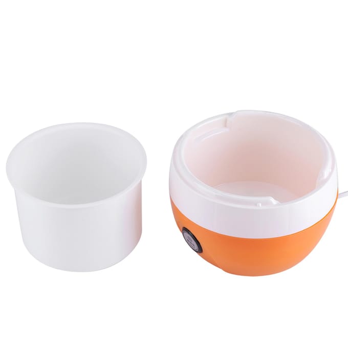 1L Elektrische Automatische Yoghurtmaker Machine Yoghurt DIY Gereedschap Plastic Container  (Oranje)