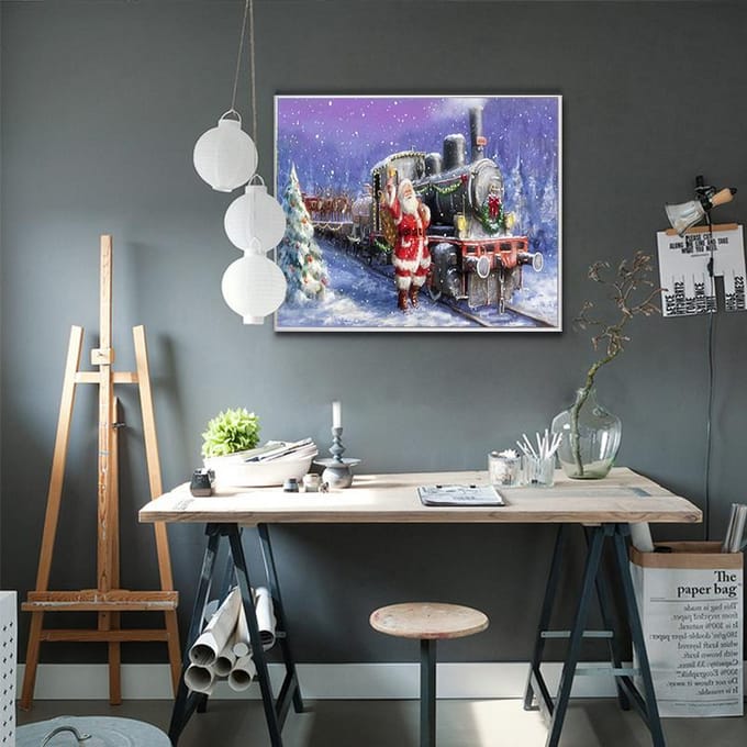 Peinture Diamant Hippocampe Mosaïque Diamant Animal Point de Croix Décoration Intérieure Art Diamant Full Square 20X30CM gray
