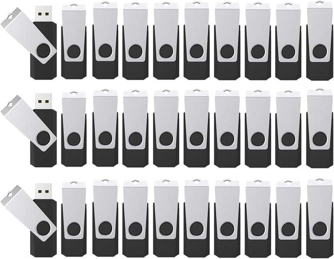 USB Flash Drives - Geheugensticks - Bestanden Opslaan - Plug and Play - 100 stuks - Diverse Kleuren