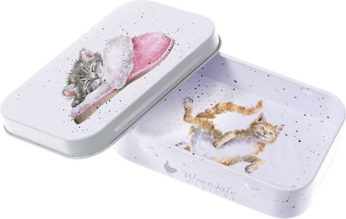 Wrendale doosje - 'The Snuggle is Real' Cat Mini Gift Tin