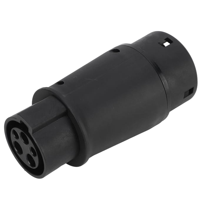EV Oplaadconnector Elektrische Voertuigen Oplaadadapter Type 1 naar Type 2 IP54 Bescherming 16A32A black