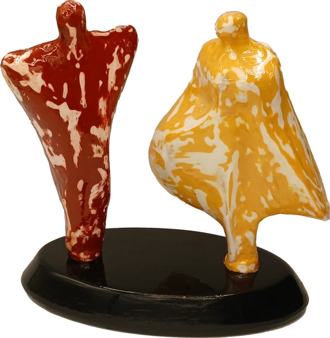 Gedenkbeeld - Asbeeld - Man en Vrouw - ontworpen door Rinke Baaima