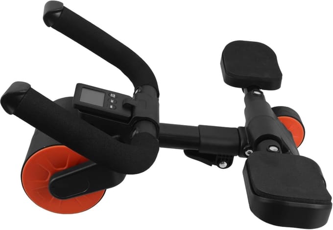 Ab Wheel Roller - Core Trainer - Buikspier Training - Met Elleboogsteun - 42 cm - Multicolor