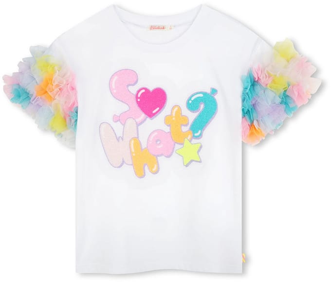 Billieblush U20927 T-shirt Met Korte Mouwen Wit 12 Years Meisje