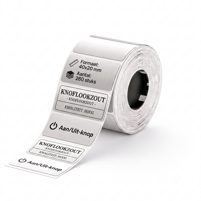 Niimbot - Labels/Etiketten M2 - 40x20mm - 260 vellen - Zilver