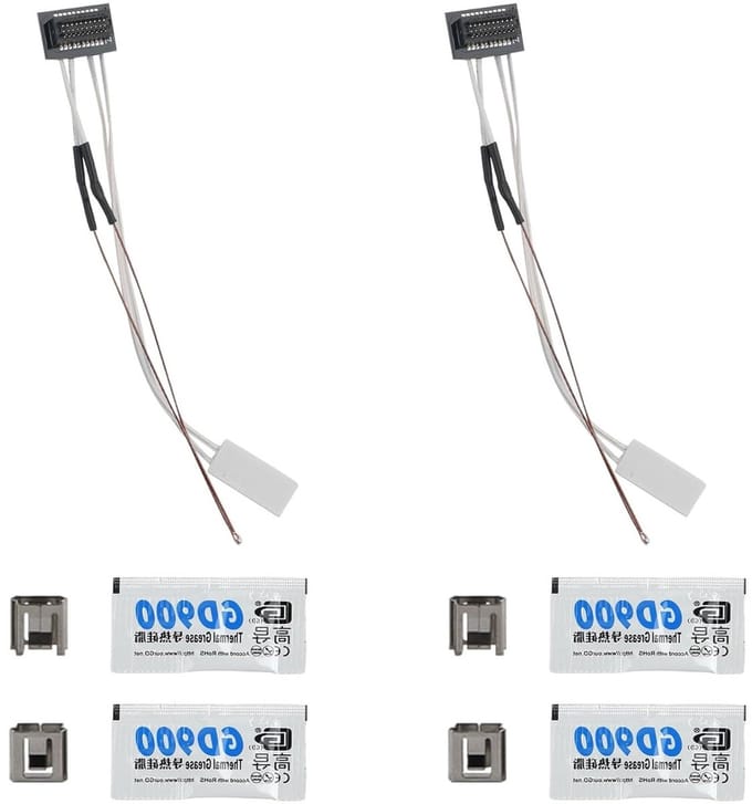 2 stuks 3D Printer Accessoires, 24V 48W Verwarmingselement met Thermistor Temperatuur Sensor voor 3D Printen, Hotend Onderdelen, Keramisch Verwarmingselement, Verbeterde Printkwaliteit