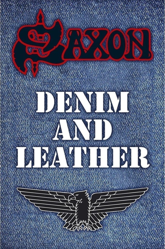 Saxon Textiel Poster Flag Denim & Leather Multicolours
