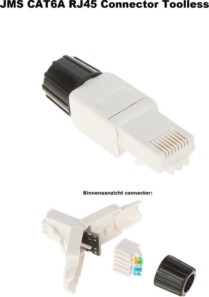 JMS® CAT6A RJ45 Connector Toolless
