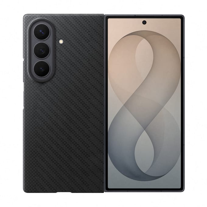 Hoes voor Samsung Galaxy Z Fold8 Ultra F976, Carbon Magnet Case, Zwart EF-KF976SBEGWW