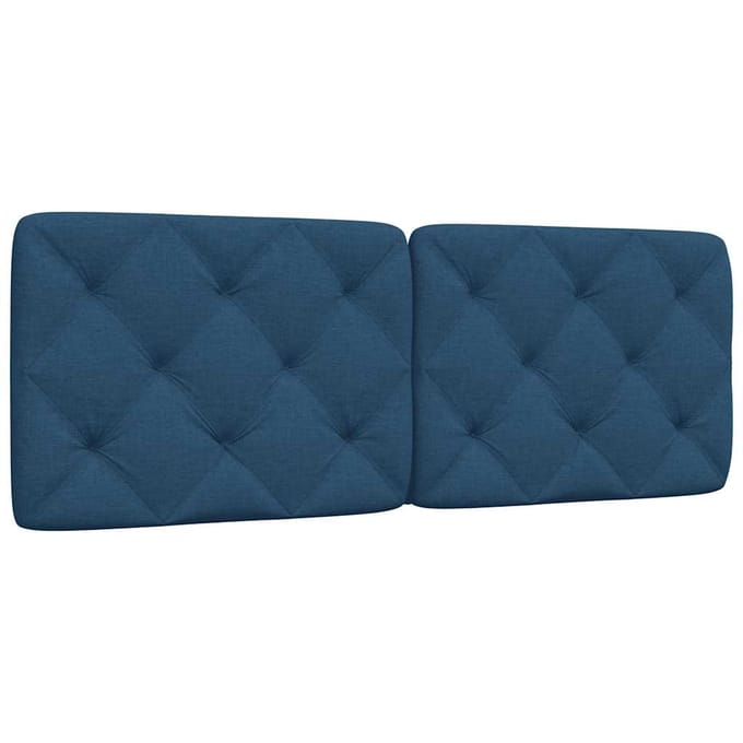 vidaXL - Hoofdbordkussen - 120 - cm - stof - blauw