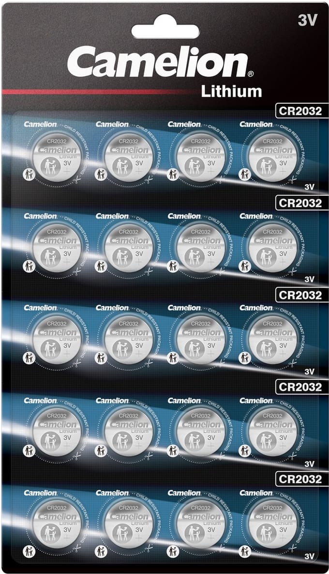 Camelion CR2032 3V Lithium knoopcellen - 20 stuks