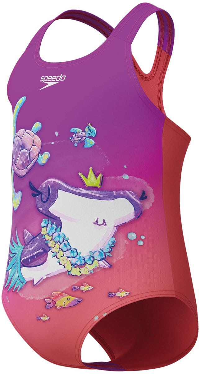 1-delig meisjes zwempak Speedo Placem Print