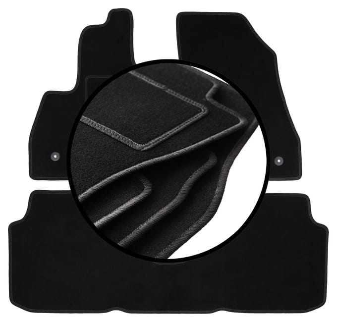 Complete set veloursmatten voor: Fiat 500L minivan (2012-)