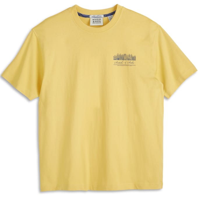 Scotch & Soda Ss Graphic Tee Raffia Größe: S | Bedruckte T-Shirts Outlet | Herren