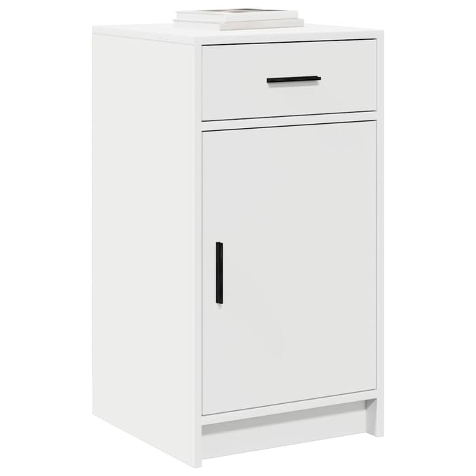 vidaXL - Dressoir - Wit - 40 - x - 40,5 - x - 75 - cm - Bewerkt - hout