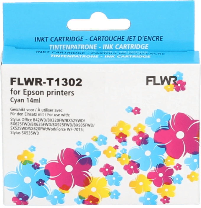 FLWR - Cartridges / Epson T1302 / cyaan / Geschikt voor Epson