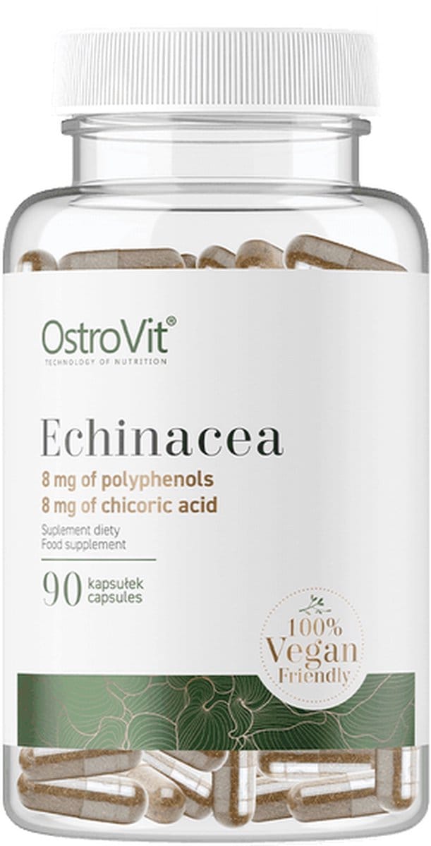 Supplementen - Echinacea 200mg - Vegan - 90 Capsules - OstroVit -