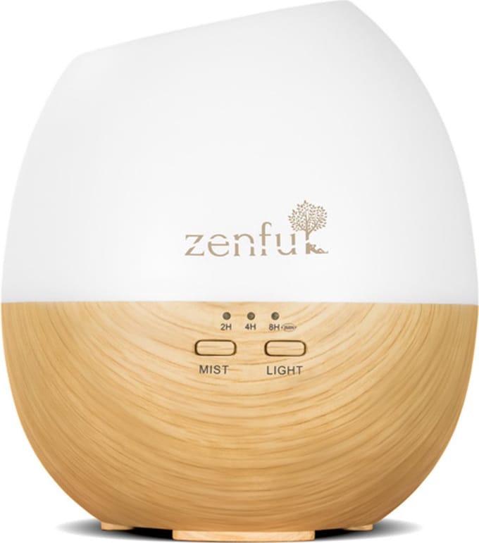 Zenful Oasis - Aroma diffuser - Luchtbevochtiger - Geurdiffuser - Aromatherapie - Vernevelaar - Geur - 300ml - Hout