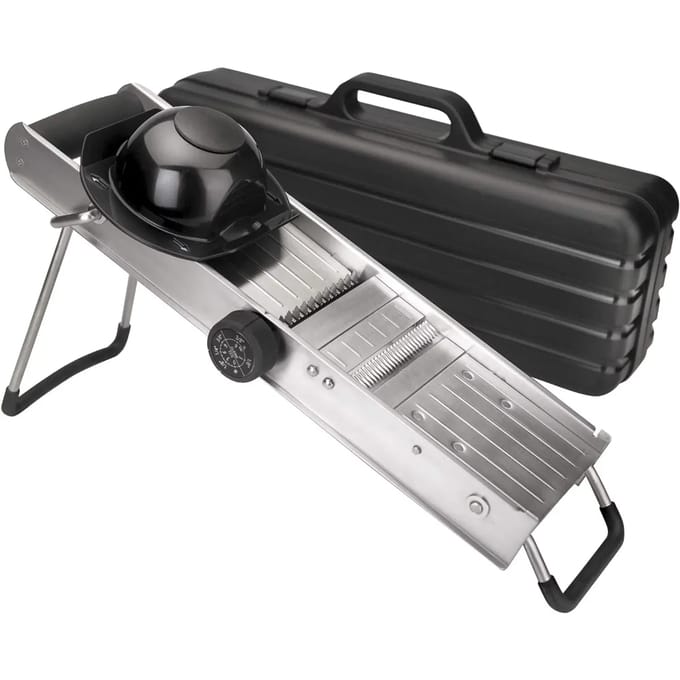 Roestvrijstalen mandoline met beschermkap Lacor