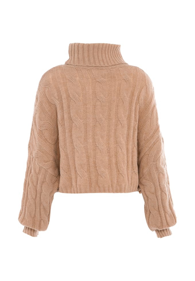Mymo Trui met coltrui Dames beige