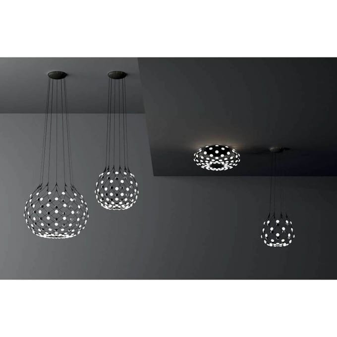 Luceplan Mesh Wireless hanglamp, Ø 100 cm, 4 m, Bluetooth