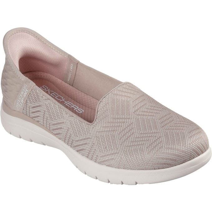 Skechers On-the-GO Flex - Clover Textile Dames Taupe Standaard Sneakers