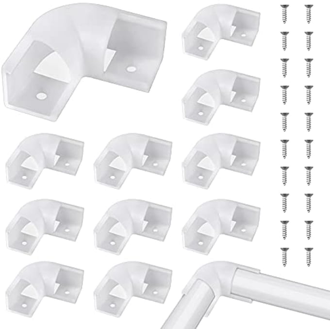 Lichtstripverbindingen - 12 Stuks L-vormige Connectoren voor Alu Strips