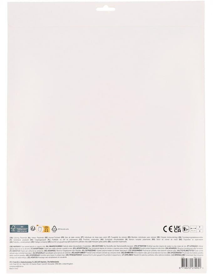 Activiteiten Placemat - Pretty Princess - 6 stuks