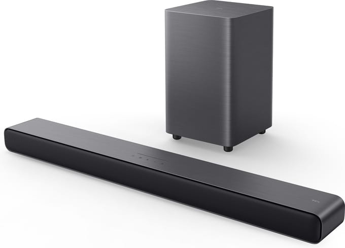 TCL S55H - 2.1-kanaals Dolby Atmos Soundbar - Draadloze connectiviteit - Compact ontwerp - S55HE