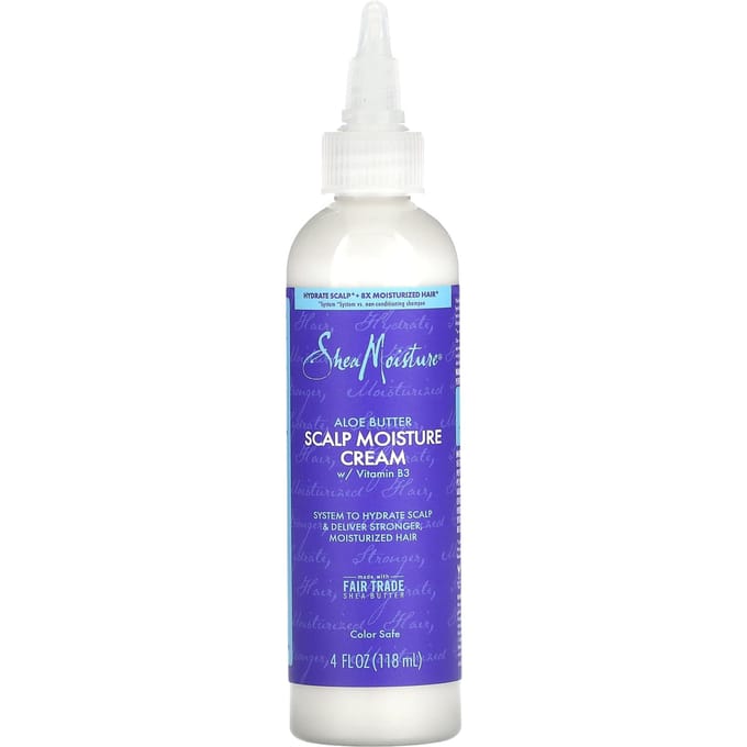 SheaMoisture, Scalp Moisture Cream, Aloe Butter, 4 fl oz (118 ml) white