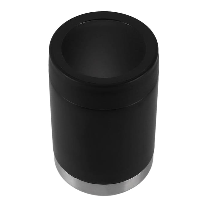 12oz Blikkoeler Zwart Dubbelwandige Isolatie Roestvrij Staal Geïsoleerde Fleskoeler voor Auto black