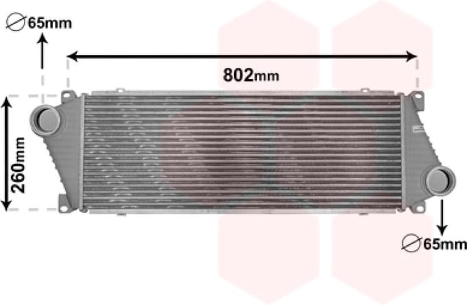 Van Wezel - INTERCOOLER VOOR MERCEDES BENZ SPRINTER 1995-2000 2D0145805