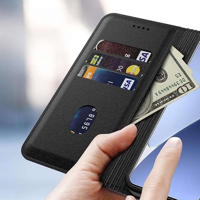Aiziki - Portemonnee - Xiaomi 15 Pro - PU Leer - Zwart