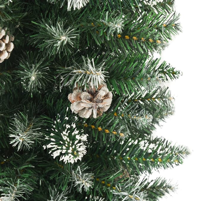 vidaXL - Kunstkerstboom - met - standaard - smal - 120 - cm - PVC