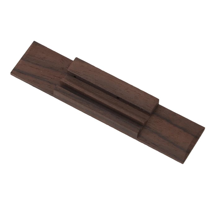 4-snarige Ukulele Brug Nauwkeurig Gevormd Hard Rozenhout Retro Gitaarbrug met Koeienbot Zadel black