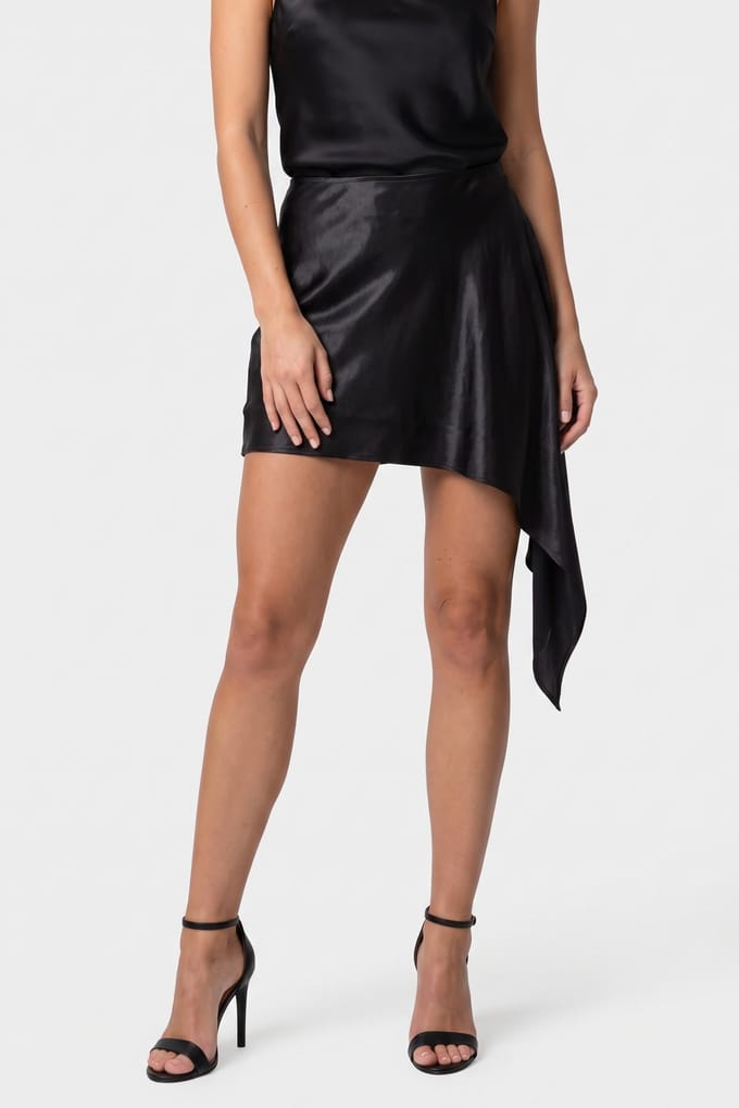 ARKET Juliana Press Skirt Grey Größe: 42 | Miniröcke Outlet | Damen | Grau
