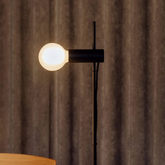 LEDS-C4 Nude Single vloerlamp E27 zwart