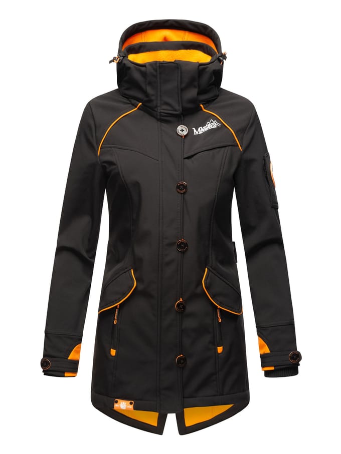 Marikoo dames softshelljas – Soulinaa, waterdicht met afneembare capuchon