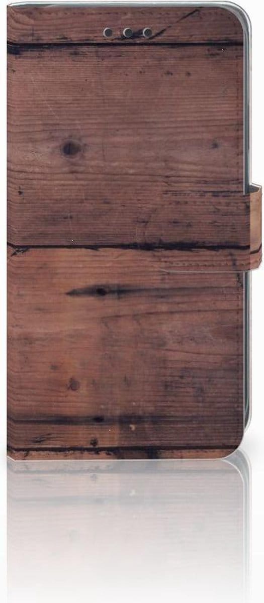 Apple iPhone Xr Book Style Case Old Wood