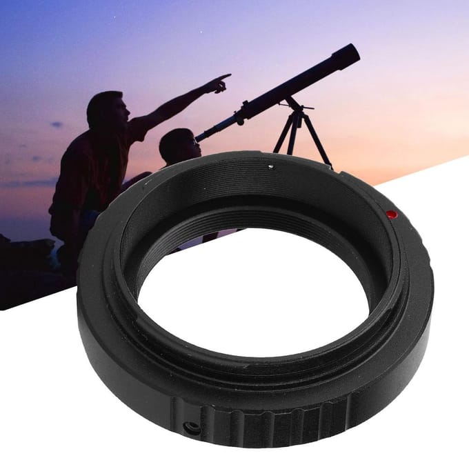 Metalen Adapterring T2 Mount Telescoopobjectief voor Canon EOS Camera M42X0.75mm Schroefdraad black