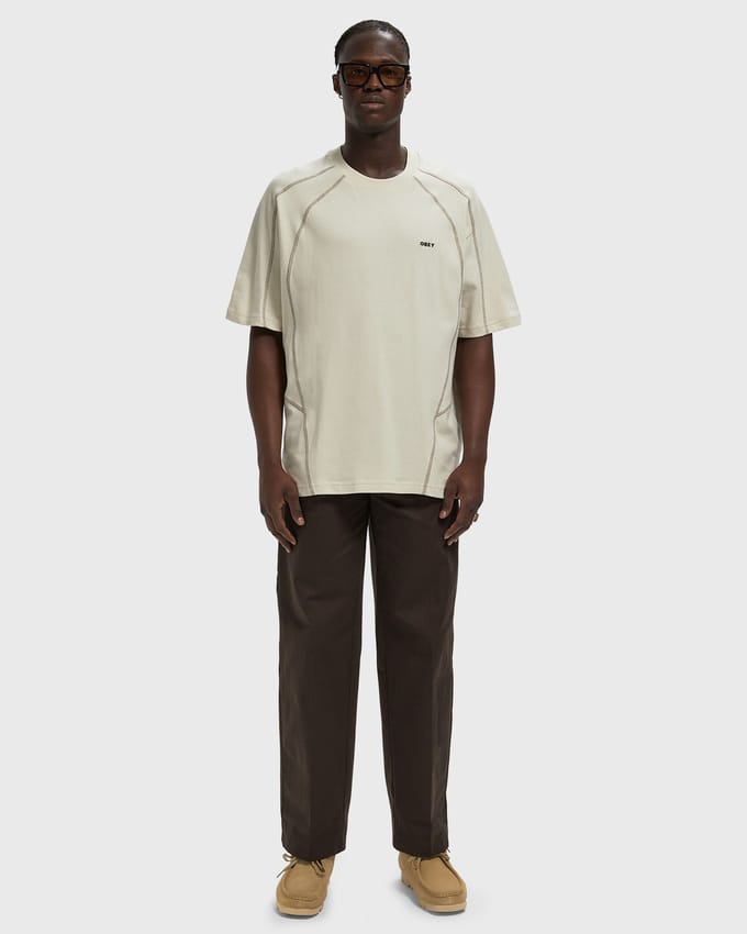 Obey contrast stitch tee